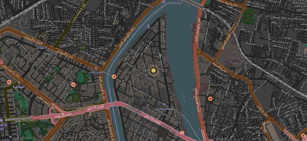 Map showing Taskeen 2 in Zamalek