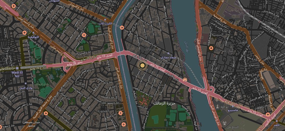 Map showing Taskeen 4 in Zamalek